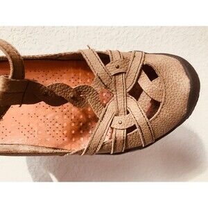 JAMBU Tan Air-Vent 360 Sandal Hook Loop Flat 9 M Casual Leather Shoes